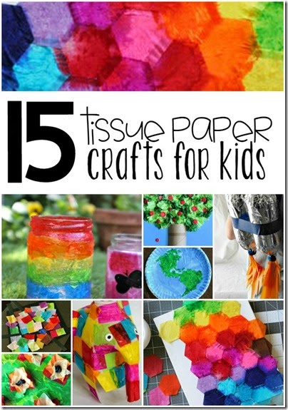 15 Amazing Tissue Paper Crafts for Kids - So many really pretty, colorful, fun, and unique kids activities for kids of all ages! 15 Amazing Tissue Paper Crafts for Kids - So many really pretty, colorful, fun, and unique kids activities for kids of all ages!