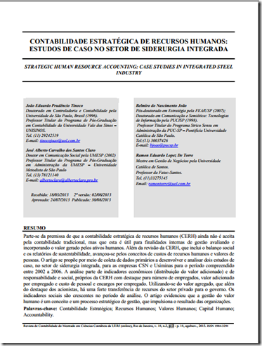 Artigo de contabilidade