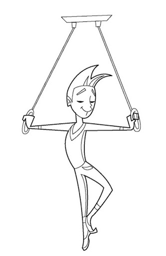 GIMNASTAS DIBUJOS PARA COLOREAR