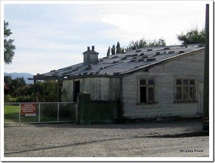 Ophir, Central Otago. An old gold mining town. The very delapidated Drapery shop.