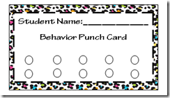 Fun Leopard Punch Card
