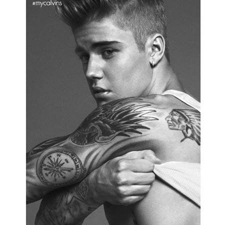 Justin Bieber - Calvin Klein ad campaign