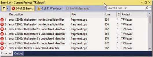 26 errors 26 errors