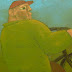 Object: 16513 - Op de fiets - 40x65 cm - € 1725,=