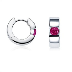 Round-Pink-Sapphire-Contemporary-Hoop-Earrings