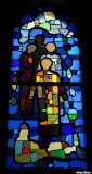 The Jewish apostle Peter baptizing the Gentile Roman centurion Cornelius in Caesarea started the outreach of the gospel to non-Jews. StainedWindows2-4.jpg