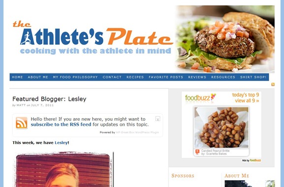 Athlete's Plate Athlete's Plate