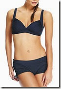 Navy Ruched Plunge Bikini Navy Ruched Plunge Bikini