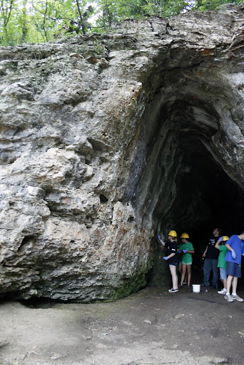 The Boys and Girls Club Torch Club teamed up with the Springfield Greene County Parks Board for a cave restoration project today. Photo Credit: Alex Crowder