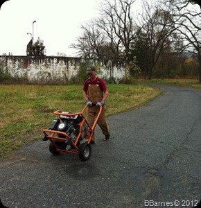 Dave taking generator to mill