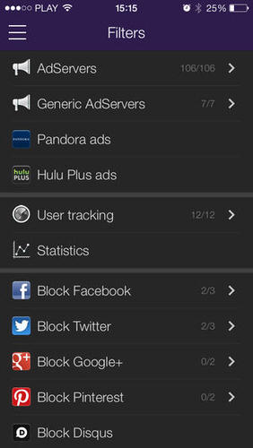 Weblock  AdBlock for iOS screenshot