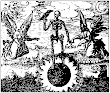 Mylius Philosophia Reformata Fig 09 Putrefaction On Top Of A Flaming Black Globe Stands A Skeleton
