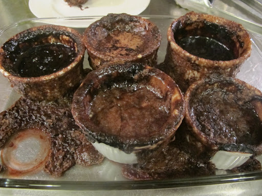 Minor pudding cake explosion leads to alternate dessert...