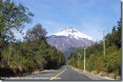 Vulcão Villarrica, na estrada entre Pucón e Villarrica
