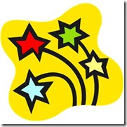 Four Shooting Stars from Microsoft Office Images Four Shooting Stars from Microsoft Office Images