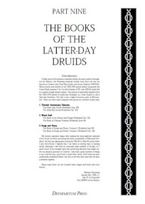 Cover of Reformed Druids's Book Anthology 09 The Books Of The Latter Day Druids