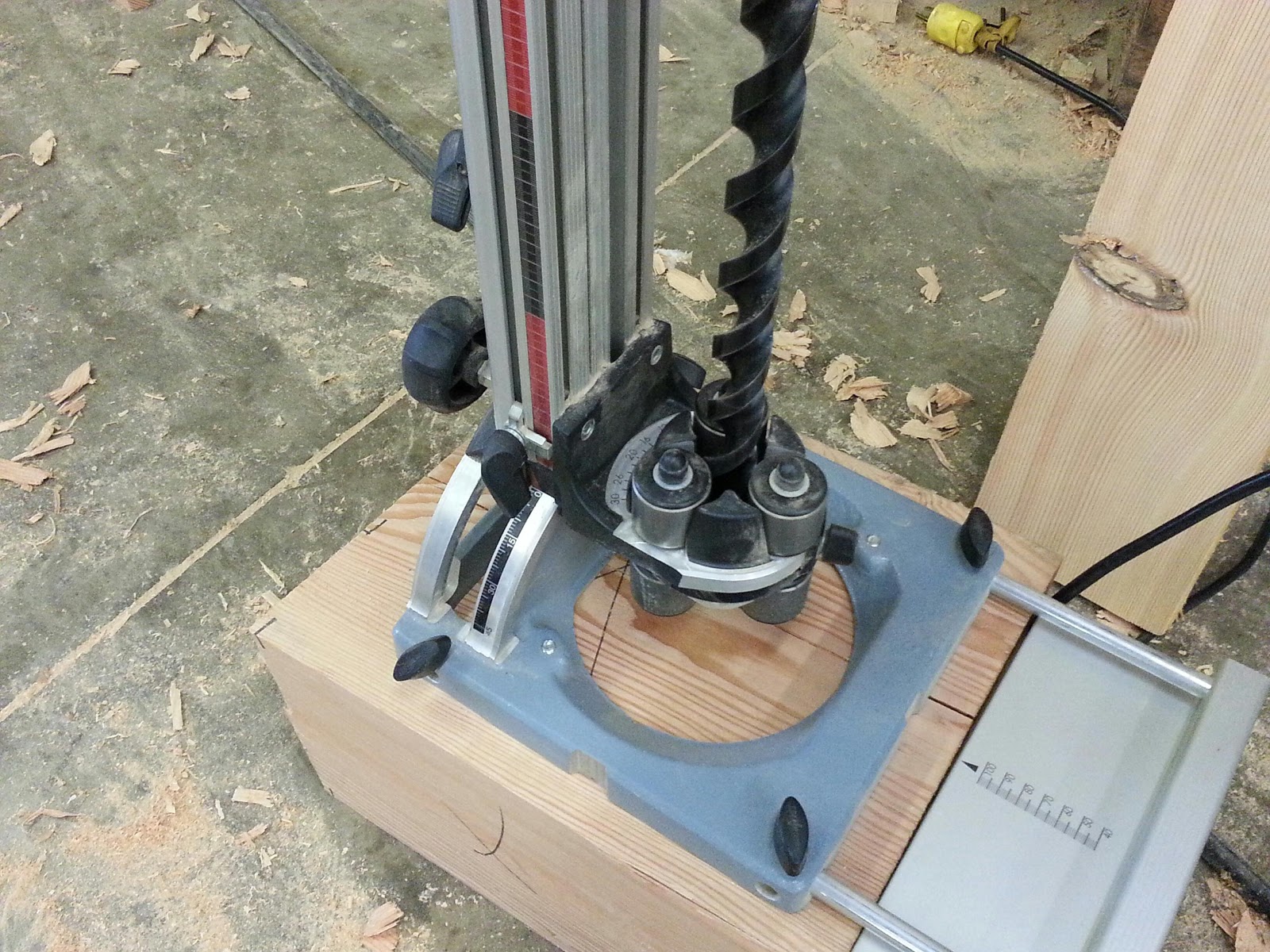 Woodworking Answers Drilling a perpendicular 24" deep hole