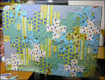 Baby quilt from a freebie net tutorial