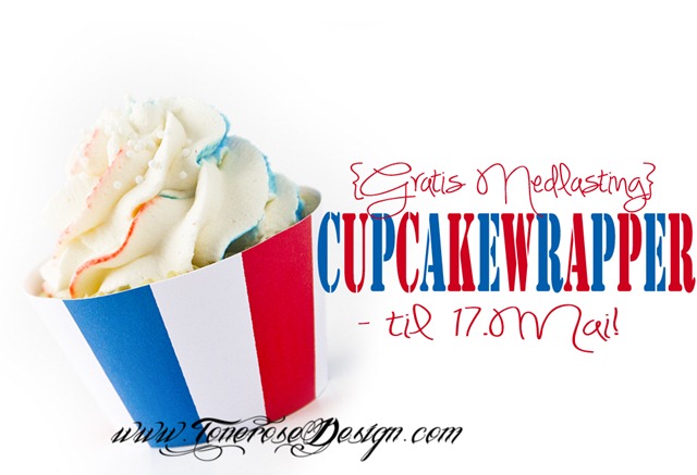 gratis cupcake wrapper til 17 mai