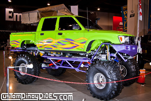 Manila Auto Salon Custom Pinoy Rides Toyota Hilux Or monster truck looks 
