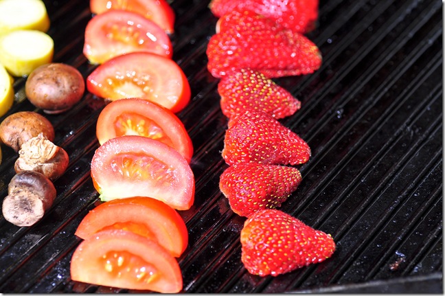 strawberries on the BBQ strawberries on the BBQ