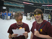 Students reviewing strategy pre-match