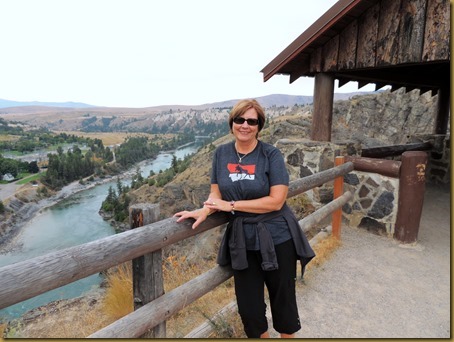 The view of the Flathead River from the vista overlook