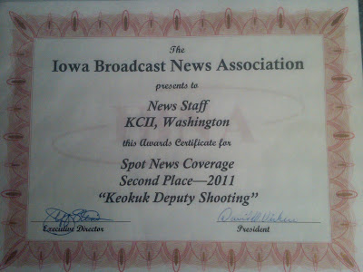 Photo Courtesy:  KCII's Bill Gatchel