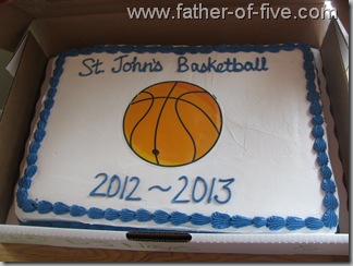 Basektball Banquent Cake #2