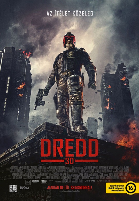 Dredd 3D magyar plakát