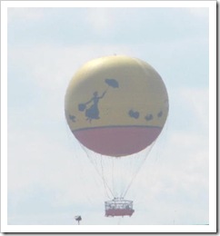 Florida vacation Orlando hot air balloon descending