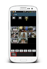 Eight camera grid remote live view using the Android Mobile CMS app for iDVR. For more information, please visit http://iDVR.net android-dvr-viewer-app-8-camera-live-view.jpg