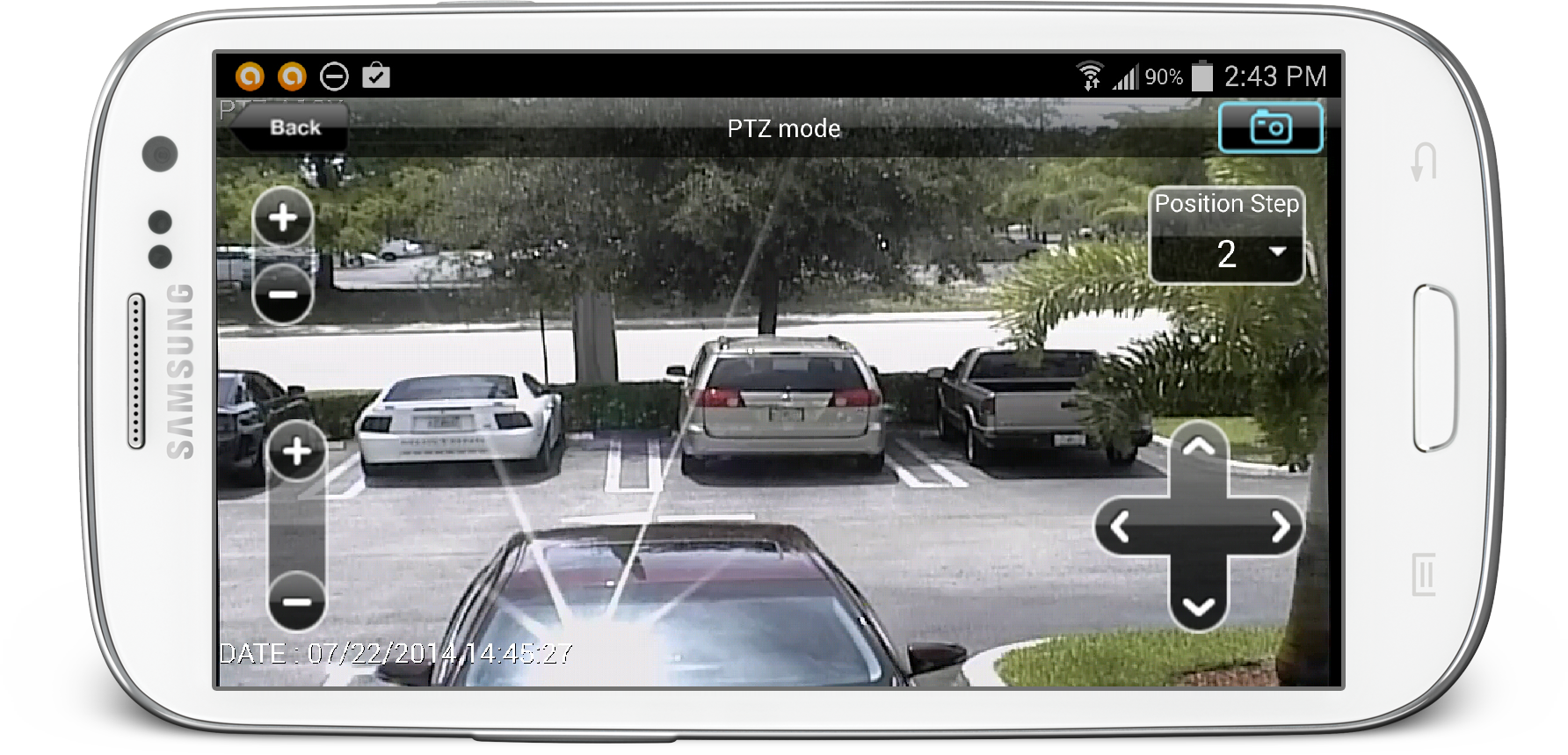 Android CCTV App with PTZ Camera Controls