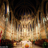 Interior da Notre-Dame - Ottawa, Ontário, Canadá