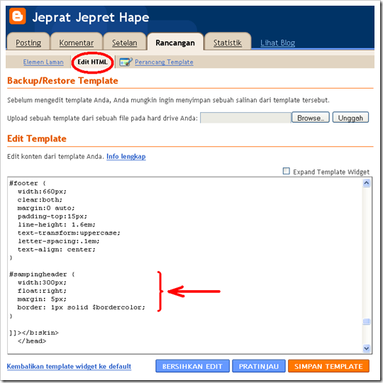 kode HTML header2 kode HTML header2