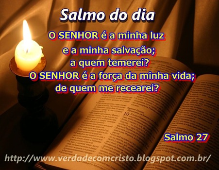 SALMO DO DIA 27 SALMO DO DIA 27
