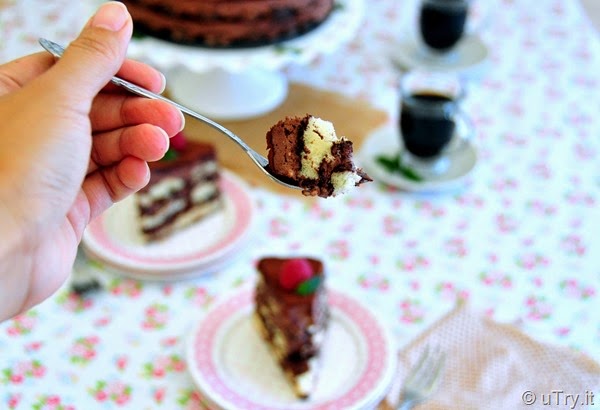Chocolate Tiramisu Layer Cake (No Bake!)   http://utry.it