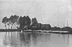 Tietjens Hütte - der Bootshafen; aus J. Segelken "Heimatbuch", 1938