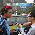 Leon van Bon gives an interview for the China Daily Newspaper. (photo: Remko Kramer)