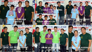 Academic Contest Winners (Sir Ervin Reyes, In-charge)