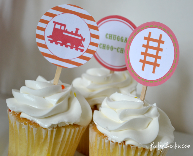 Free Girl Train Party Printables by Poofy Cheeks