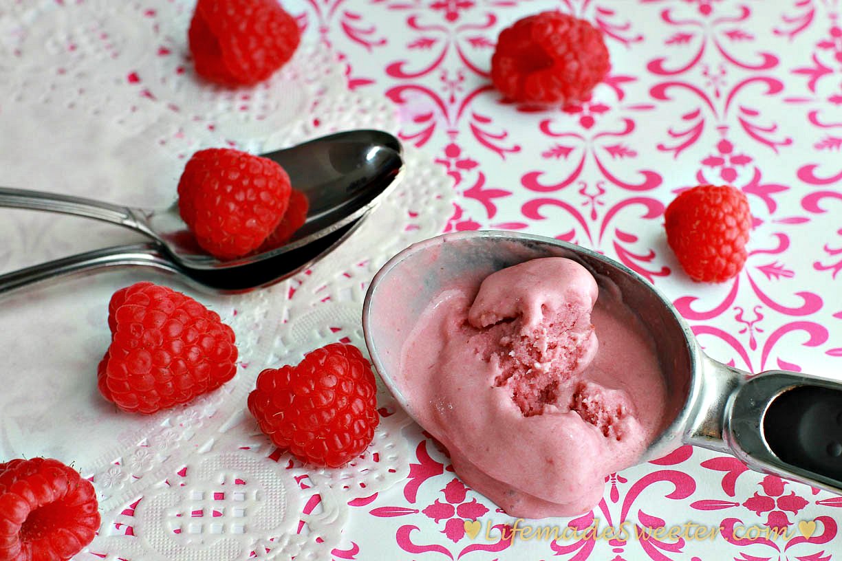 Raspberry Buttermilk Ice Cream Life Made Sweeter