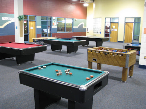 The inner foyer of this Boys & Girls Club looks pretty inviting!