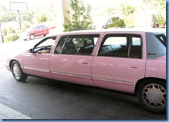 8093 pink limo from Marlowe's Ribs & Restaraunt (our free ride) - Memphis, Tennessee