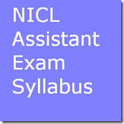 NICL Assistant exam syllabus