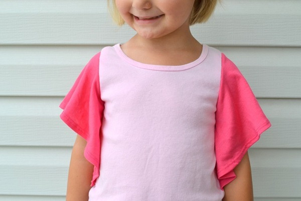 How to add flutter sleeves to a tank top!