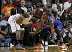 lebron james nba 121206 mia vs nyk 11 LeBron James Nears 2nd Triple Double, Wears Lavas in a Loss