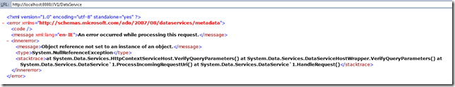 wcfdataservicesexception wcfdataservicesexception