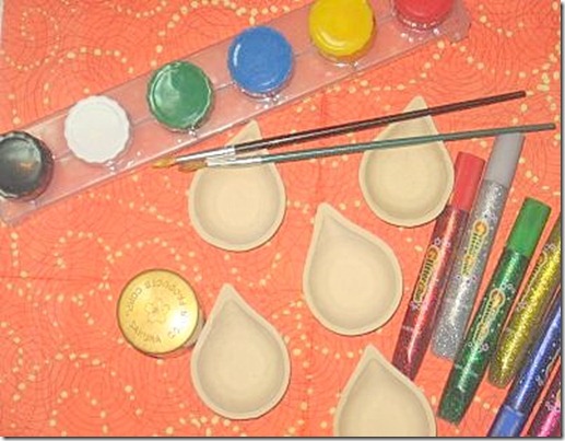 Ideas to paint diwali lamps diyas