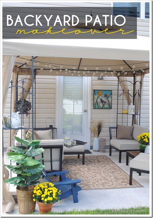 An easy backyard patio makeover An easy backyard patio makeover